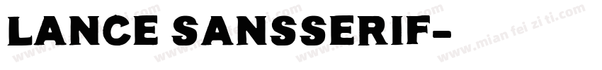 Lance SansSerif字体转换